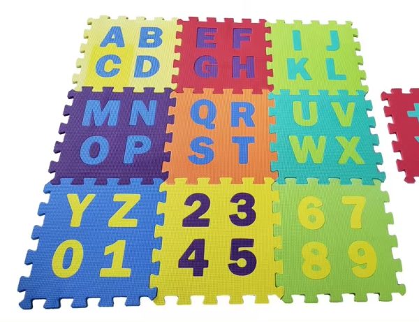 Alphabets Foam Puzzle Mat For Children's 6.5mm Puzzle 36 Pcs(random Color)