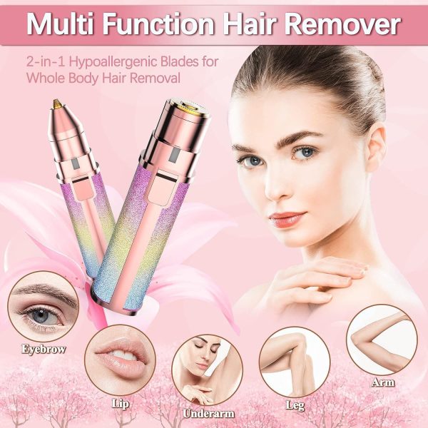 2 In 1 Flawless Hair Remover Hair Remover Trimmer For Women