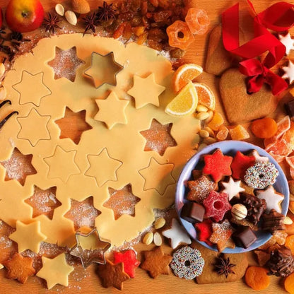 12-piece Stainless Steel Cookie Cutter Set