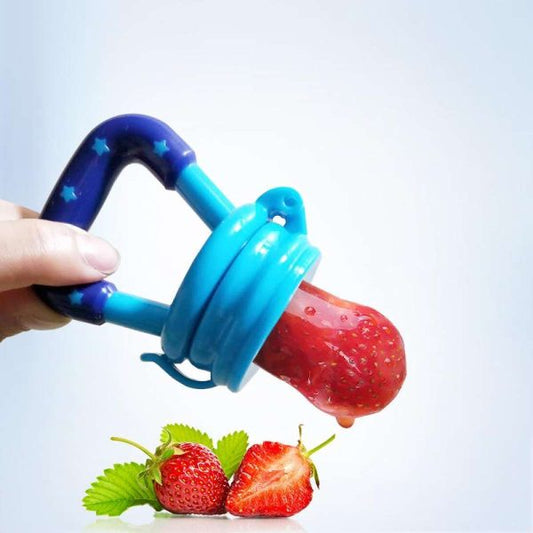 Food Pacifier + Feeder Spoon (  Random Color)