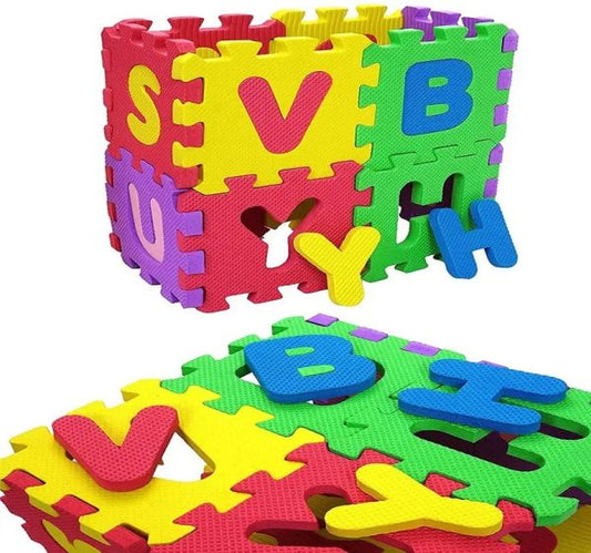 Alphabets Foam Puzzle Mat For Children's  6.5mm Puzzle 36 Pcs(random Color)