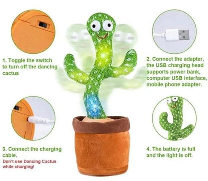 Dancing Cactus Toy Rechargeable – With Cap
