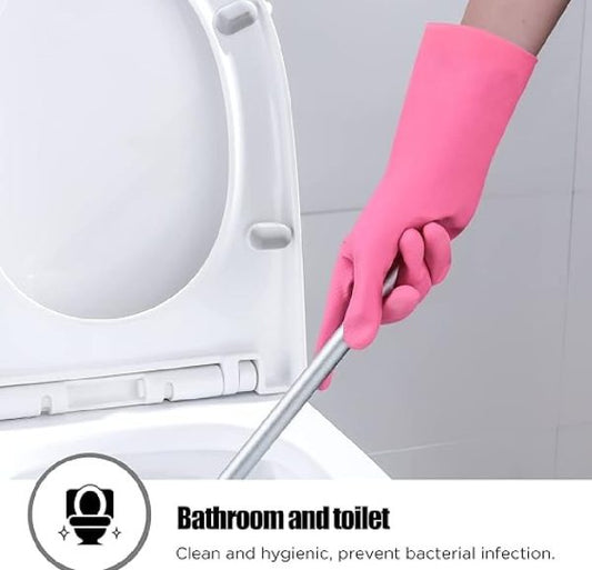 1 Pair Cleaning Gloves Kitchen Waterproof Dishwashing Gloves