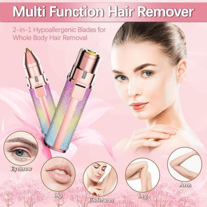 2 In 1  Flawless Hair Remover Hair Remover Trimmer For Women